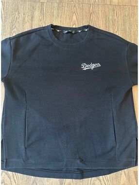Levelwear Dodgers Black Crewneck Sweatshirt Size Large
